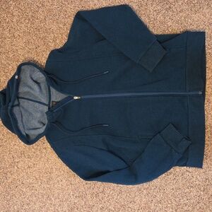 Teal FIGS zip-up scrubs hoodie XL